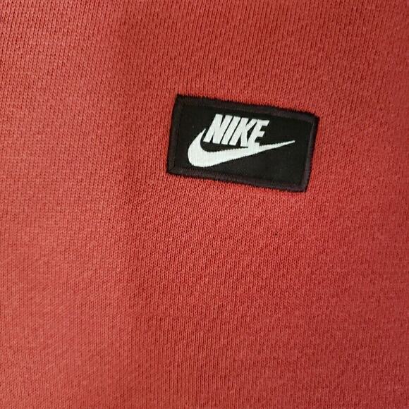 Nike Full Zip Hooded Pocket Sweatshirt Womens Small Red 0433 - Picture 8 of 12